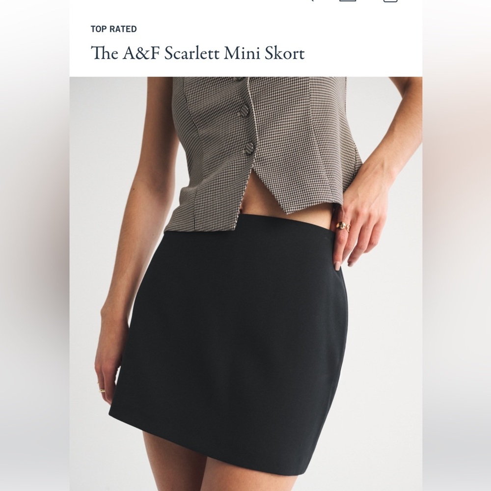Abercrombie & Fitch Black Mini Skirt - Picture 4 of 4